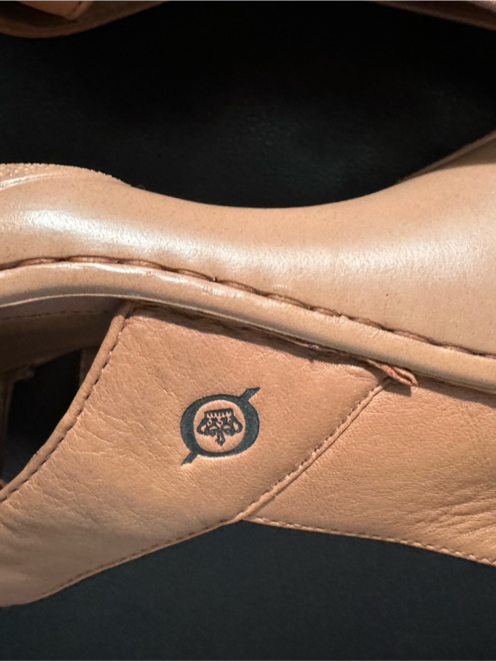 Born Women’s Tan Leather Crisscross Slingback Sandals 42 size 10 - Picture 9 of 11